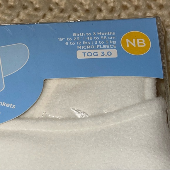 Halo SleepSack Swaddle Wearable Blanket Birth to 3 Months New Off White Wellspan - Picture 3 of 3